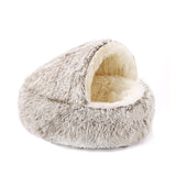 Plush Shell Pet Bed for Cats and Dogs