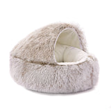 Plush Shell Pet Bed for Cats and Dogs