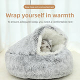 Shell Semi-Enclosed Cat Nest
